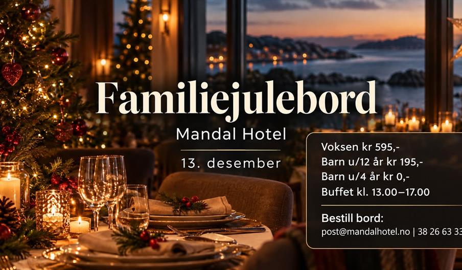 Familiejulebord på Mandal hotel