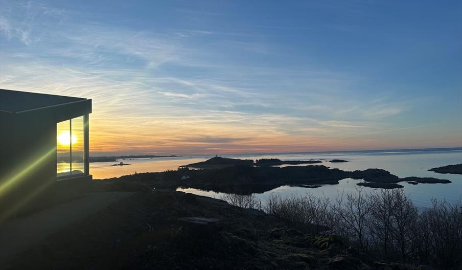 utsikt fra hytte