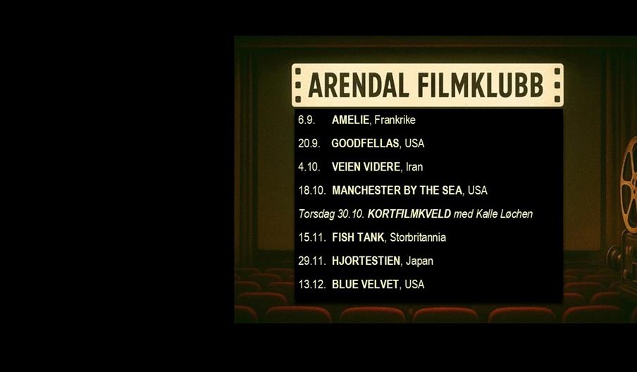 Arendal filmklubb - høst 2025