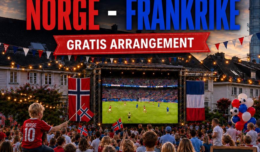 Gratis famileevent: VM-kampen Norge - Frankrike i Gravane 26. juni