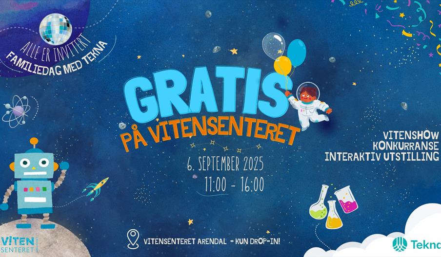 gratis dag på Vitensenteret plakat