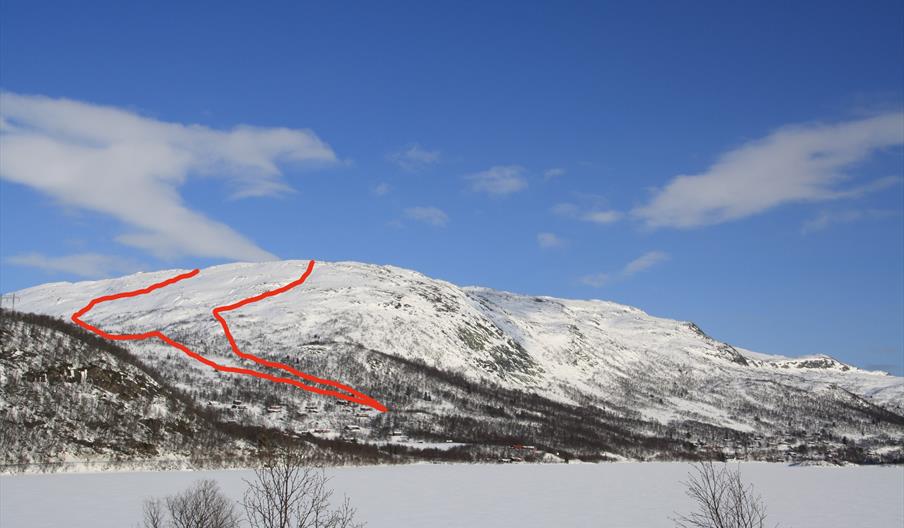 Topptur på ski til Holfjell