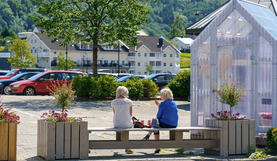 Torget i Liknes sentrum