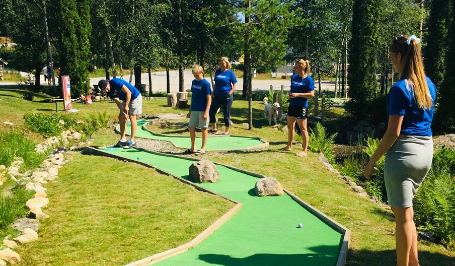 Minigolf i Åseral, foto, sommar