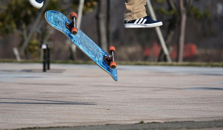 Skatebane og ballpark på Dahlske vgs.