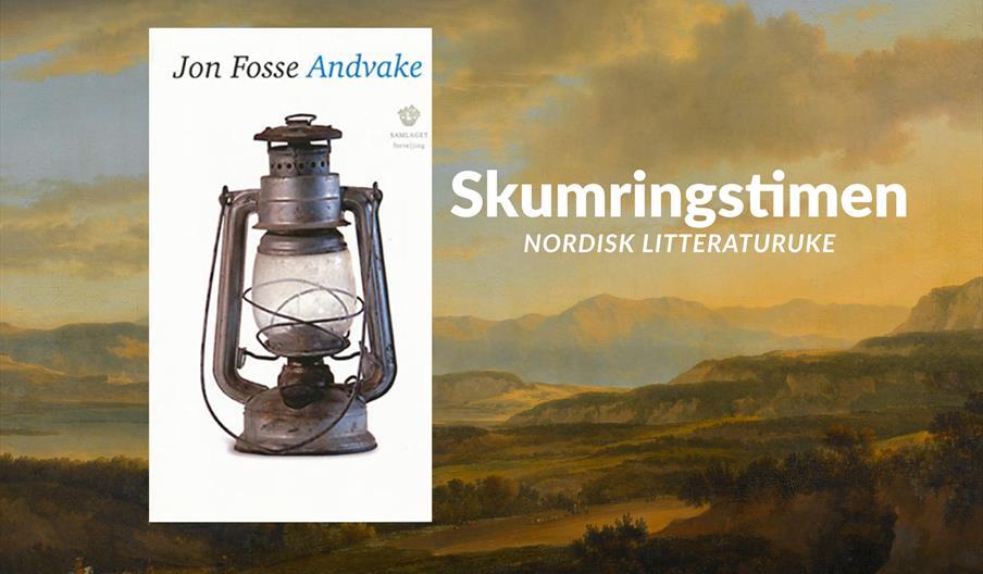 bokomslag til Jon Fosses Andvake med bilde av en lykt