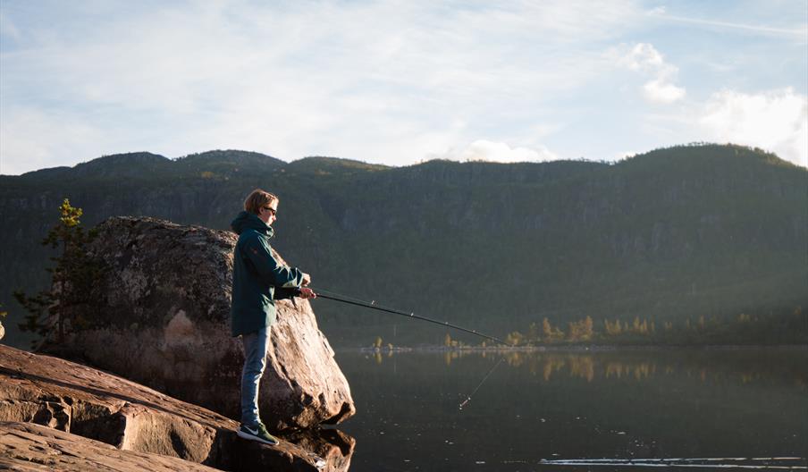 Fiskekort for ørretfiske på Hovden