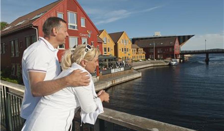 Fra Fiskebrygga mot Kilden