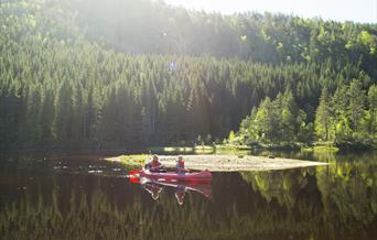Kanopaddling på Mandalselva