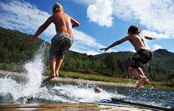 Badeplasser på Hovden