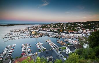 Risør Trebåtfestival flyfoto