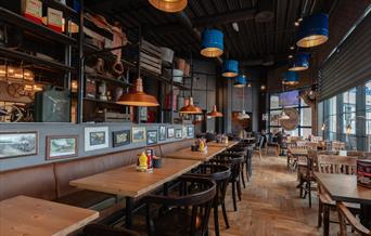 innsiden av restauranten