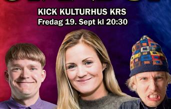 Standup på Kick Kulturhus |  Fredag 19. september Earlybird spar 25%