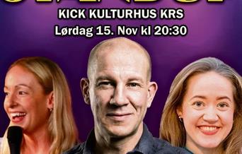 Standup på Kick Kulturhus | Lørdag 15. november Earlybird spar 25%