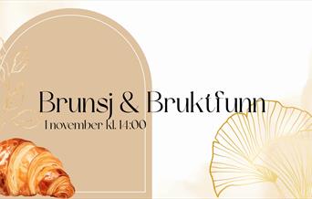 plakat for brunsj og bruktfunn med bilde av en croissant.