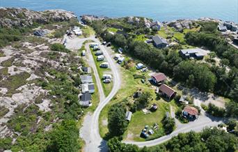 Oversiktsbilde av campingplassen