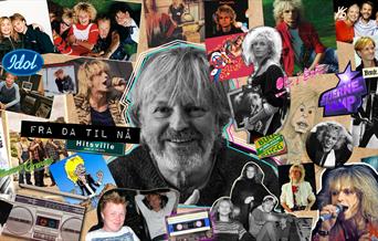 Fotocollage med bilder av Ole Evenrud fra da til nå.