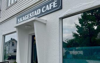 Fasade av kafeen