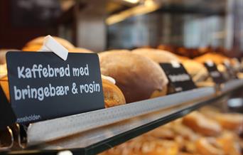 Stavelin, Kaffebrød med bringebær og rosin