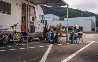Bobilparkering i Kvinesdal sentrum