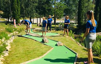 Minigolf i Åseral, foto, sommar