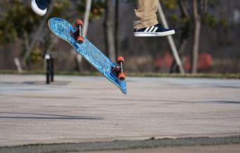 Skatebane og ballpark på Dahlske vgs.