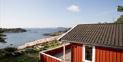 Hytte med havutsikt på Kristiansand Feriesenter.