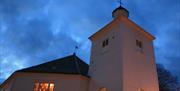 Flekkefjord kirke kveld