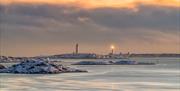 The twin lighthouses - winter