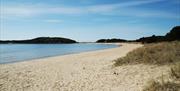 Lomsesanden strand i nærheten av Farsund