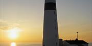 Store Torungen fyr i solnedgang