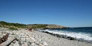rullesteinstrand på Spornes, Tromøy