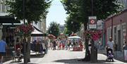 shopping i gågata i Arendal