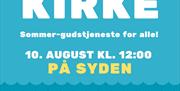 BAKGÅRDSKIRKE på Syden 10.08.25 plakat