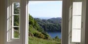 Utsikt fra loft på Gården Li i Flekkefjord
