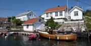 Koselige hus på Lyngør