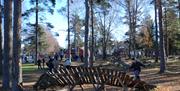 Lekeplassen på Hove leirsenter on Tromøy, Sørlandet. Arendal turistkontor.