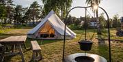 Glampingtelt på Arendal Herregaard Spa & Resort