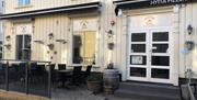 Utsiden av Hytta Pizzeria & Cocktailbar.