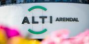 ALTI kjøpesenter fasadelogo
