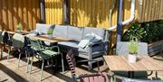 Bilde av uteservering på Dynamitten bar