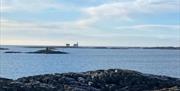 Bilde av Homborsund fyr sett fra Kalvehageneset