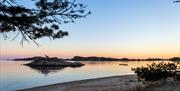 Kanelstranda i nydelig solnedgang