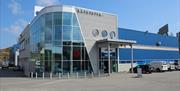 fasade på båtutstyrsbutikken Maritim AS på Stoa i Arendal