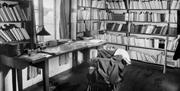 Knut Hamsuns bibliotek og skrivepult