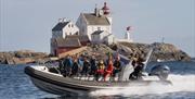 RIB speed sightseeing ved Grønningen fyr