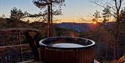 Sunset hottub
