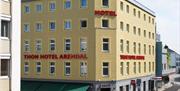 fasaden på Thon Hotel Arendal i Friergangen 1 Arendal.
