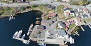 bobilparkering Raet Kystlag fugleperspektiv