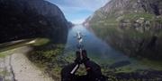 Vinterbåt Parasailing over Kjerag